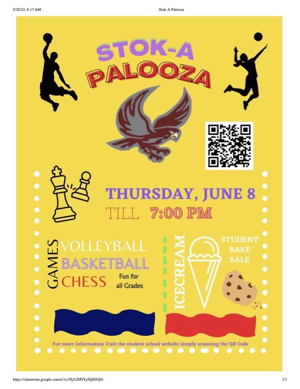  Join us for Stok-A-Palooza on June 8th!